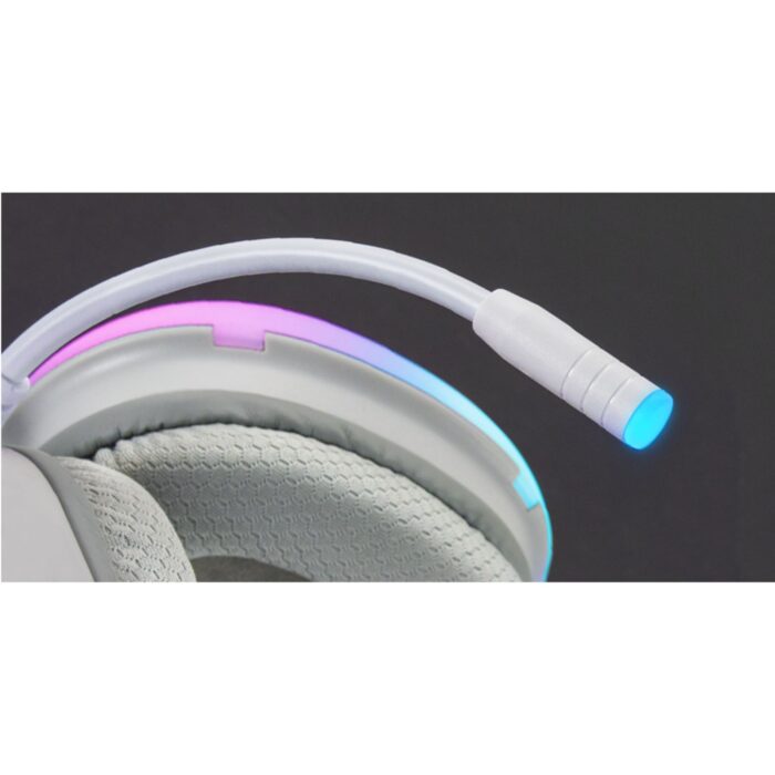 Marsgaming Full Chroma 360 MH-GLOW Bianca, Cuffia da Gaming, con RGB Led - immagine 5