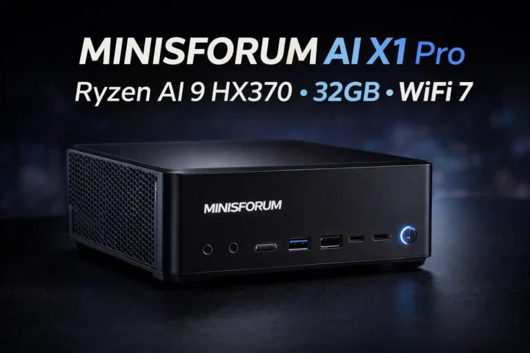 MINISFORUM AI X1 Pro Mini PC: Il Compatto con AMD Ryzen AI 9 HX370 che Sfida i Desktop Tradizionali